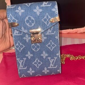 Cross over denim bag